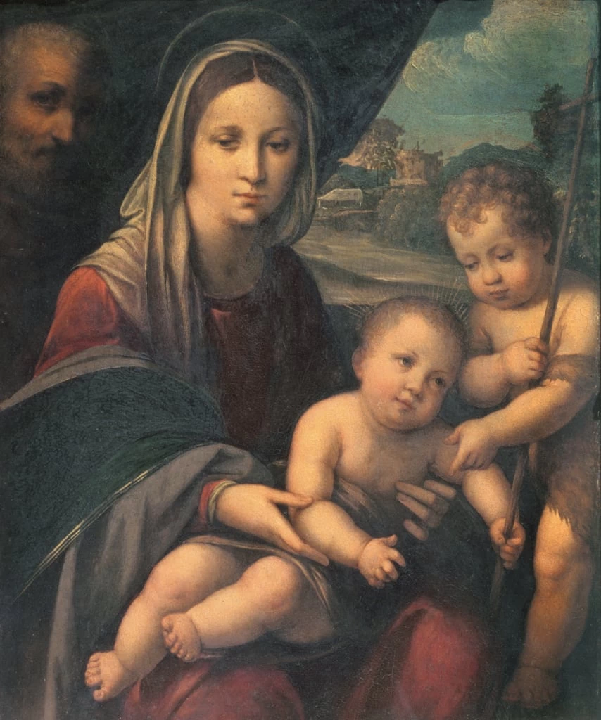 Sacra Famiglia con Giovannino - Galleria degli Uffizi, Firenze